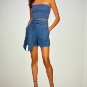 Susana Monaco - Belted tie shorts - Size S